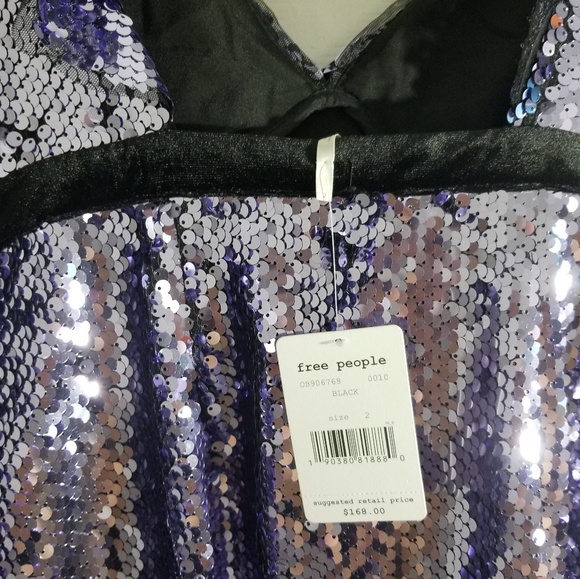 🍒NWT🍒 FREE PEOPLE NYE SEQUIN HOLIDAY DRESS - Picture 7 of 8